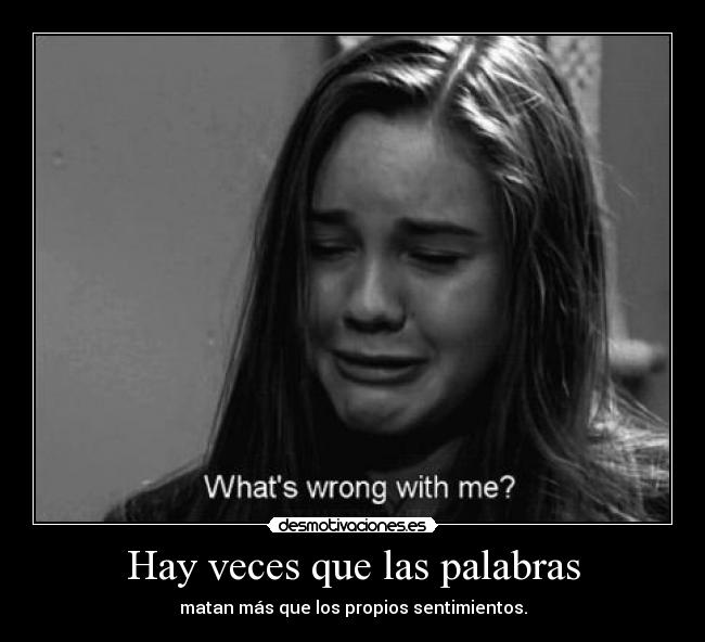 Hay veces que las palabras - 