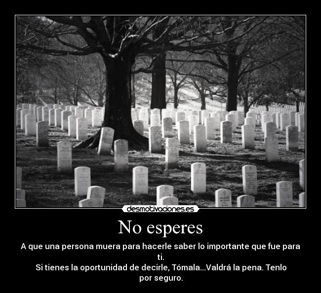 No esperes -