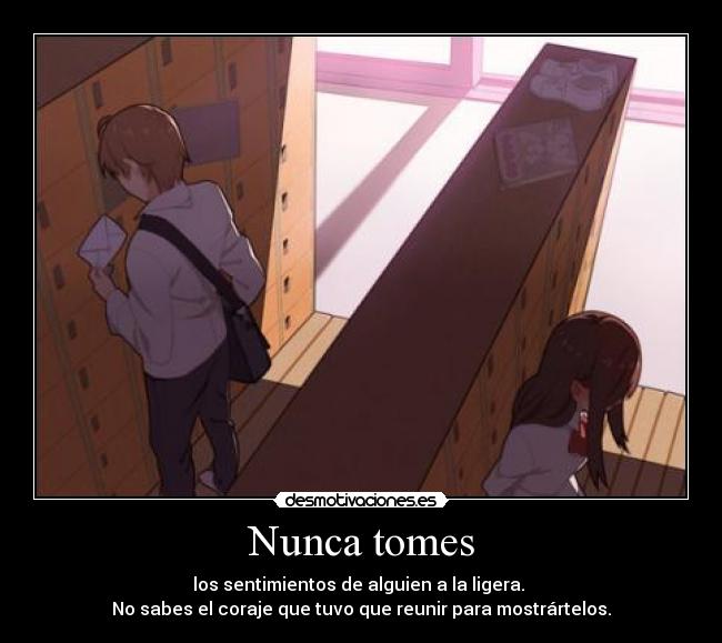 Nunca tomes -