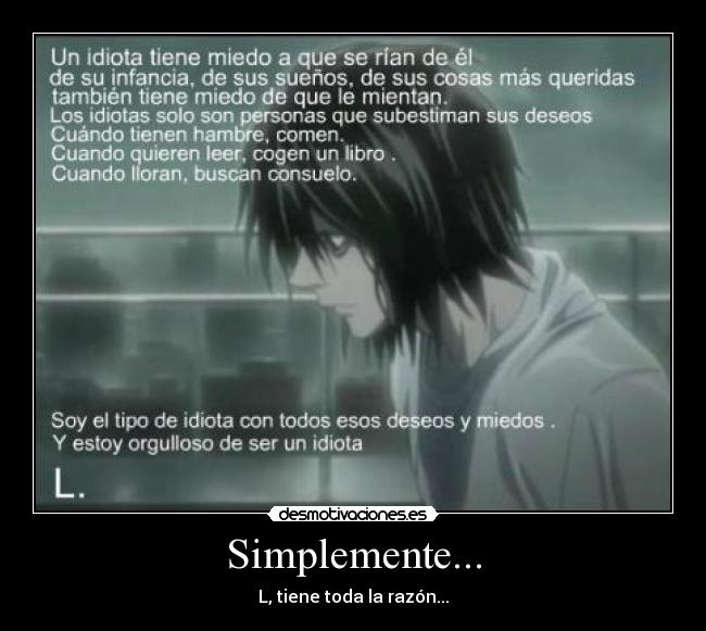 Simplemente... -