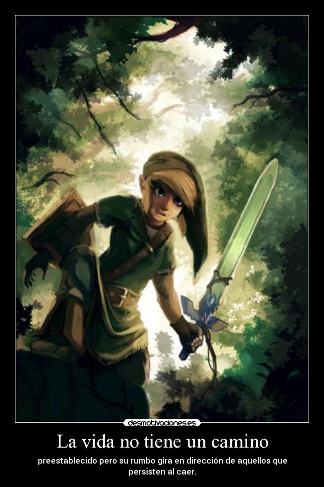 carteles vida thelegendofzelda link desmotivaciones