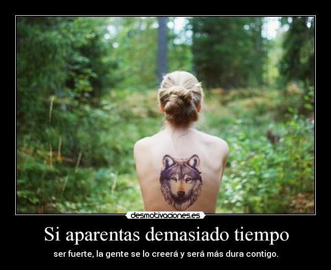 Si aparentas demasiado tiempo - 