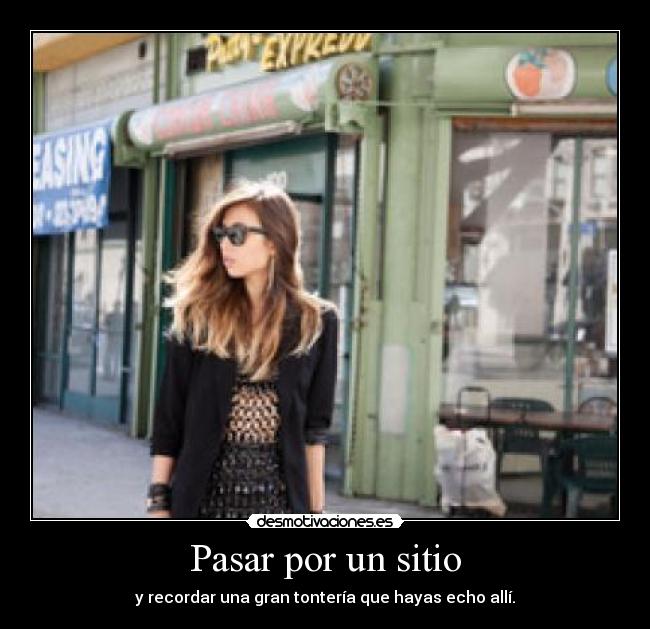 Pasar por un sitio - 