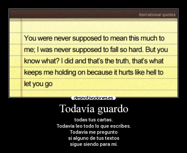 Todavía guardo -