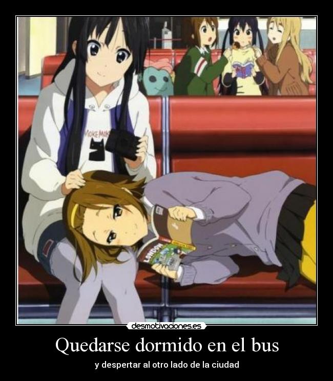 Quedarse dormido en el bus - 