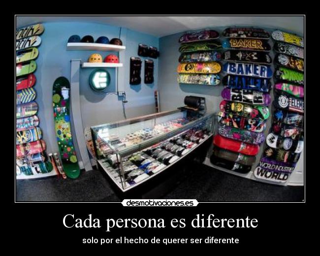Cada persona es diferente -