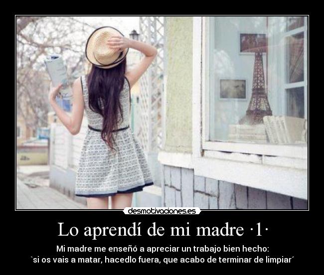 Lo aprendí de mi madre ·1· - 