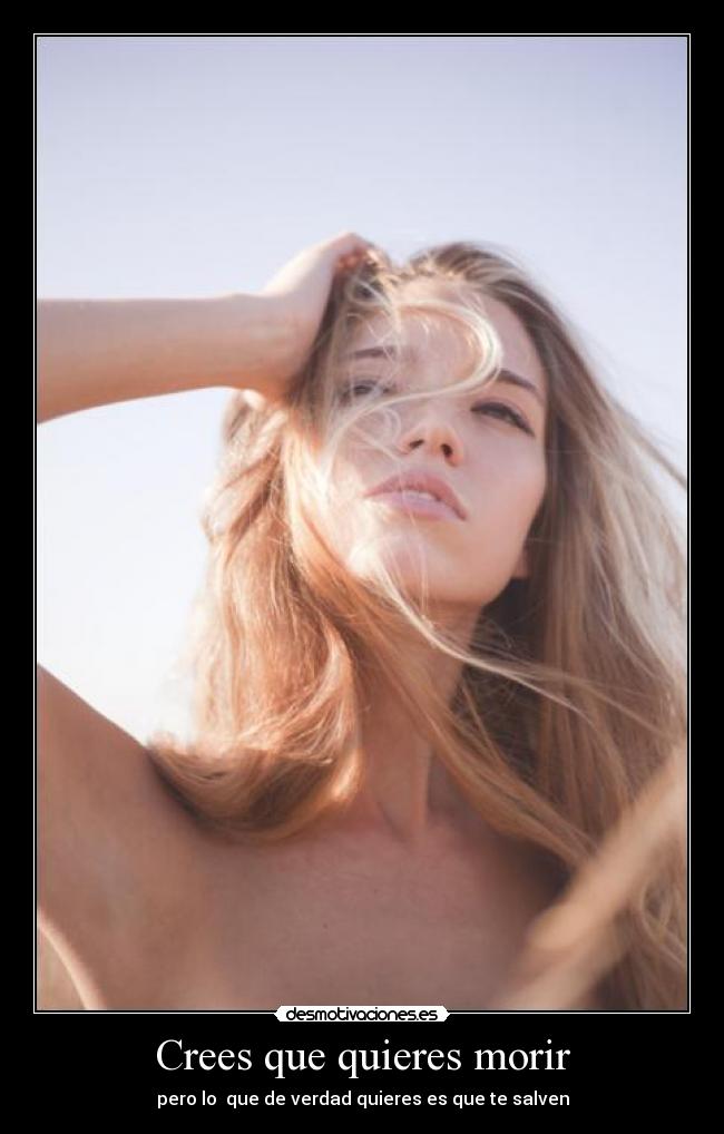 carteles crees que quieres morir desmotivaciones