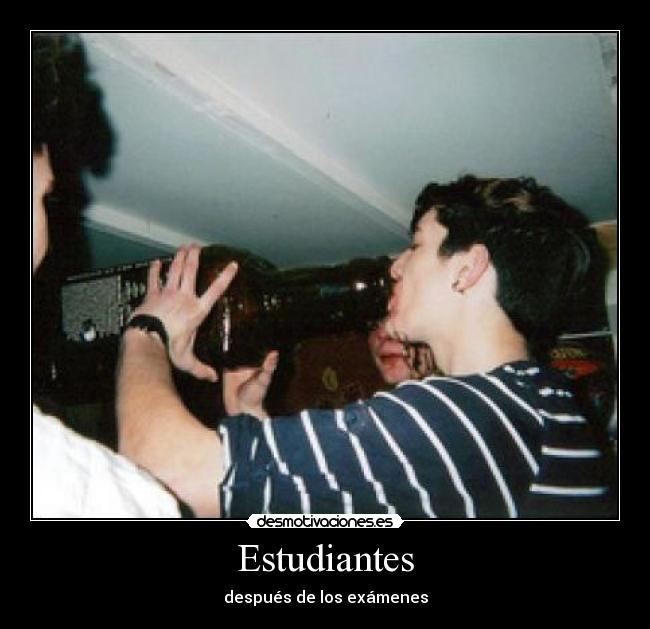 Estudiantes - después de los exámenes