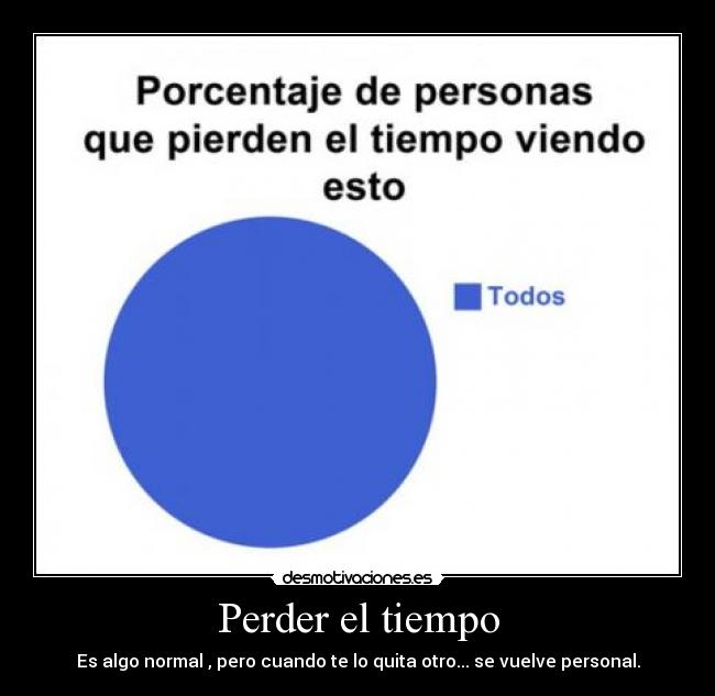 Perder el tiempo -