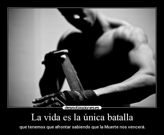 La vida es la única batalla - 