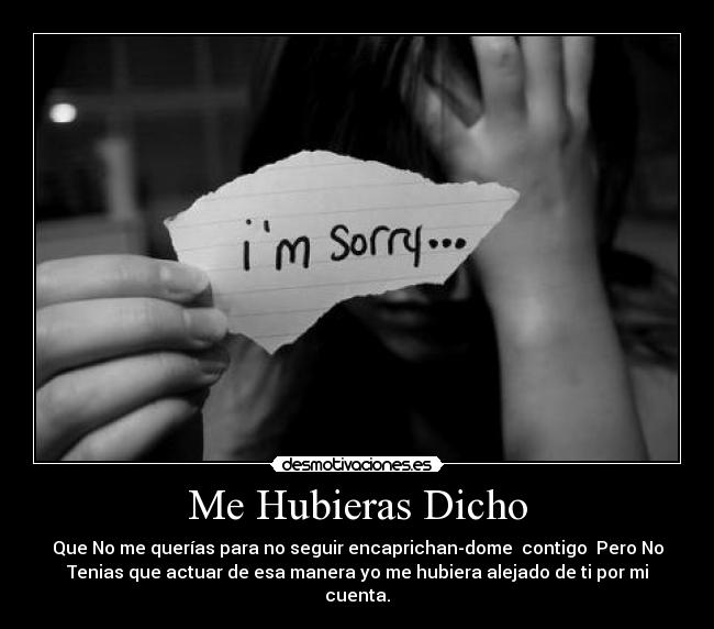 Me Hubieras Dicho - 