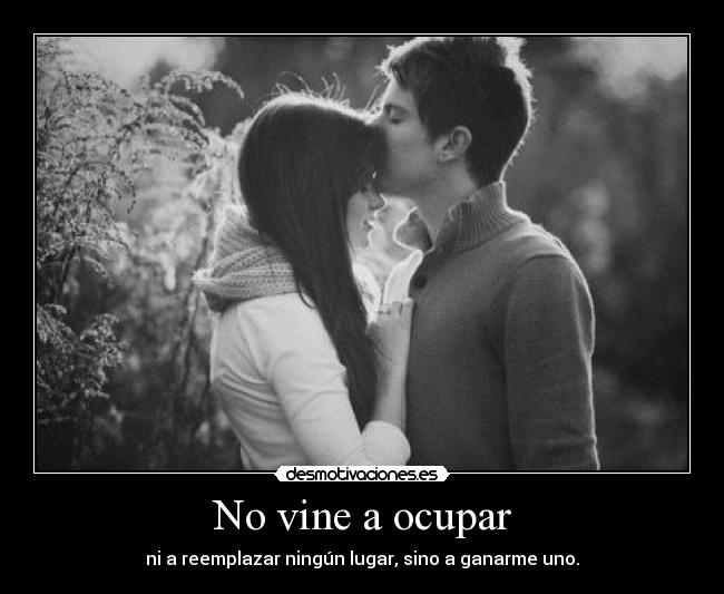 No vine a ocupar - 