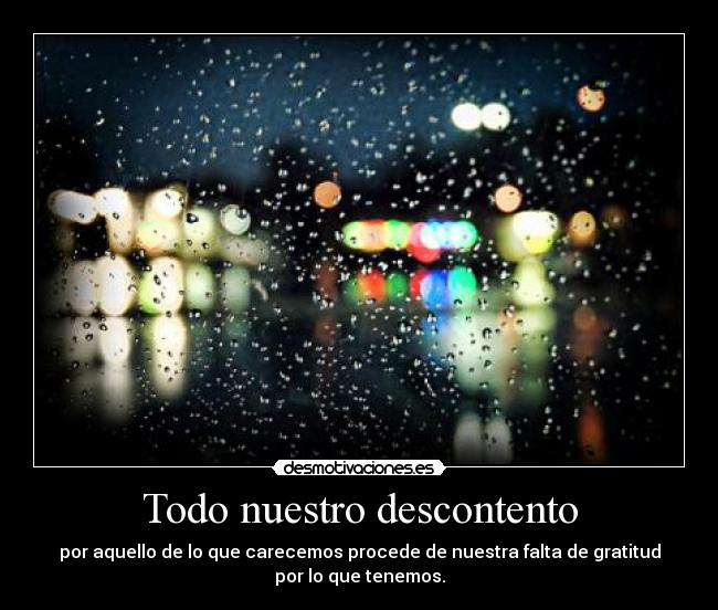 Todo nuestro descontento - 