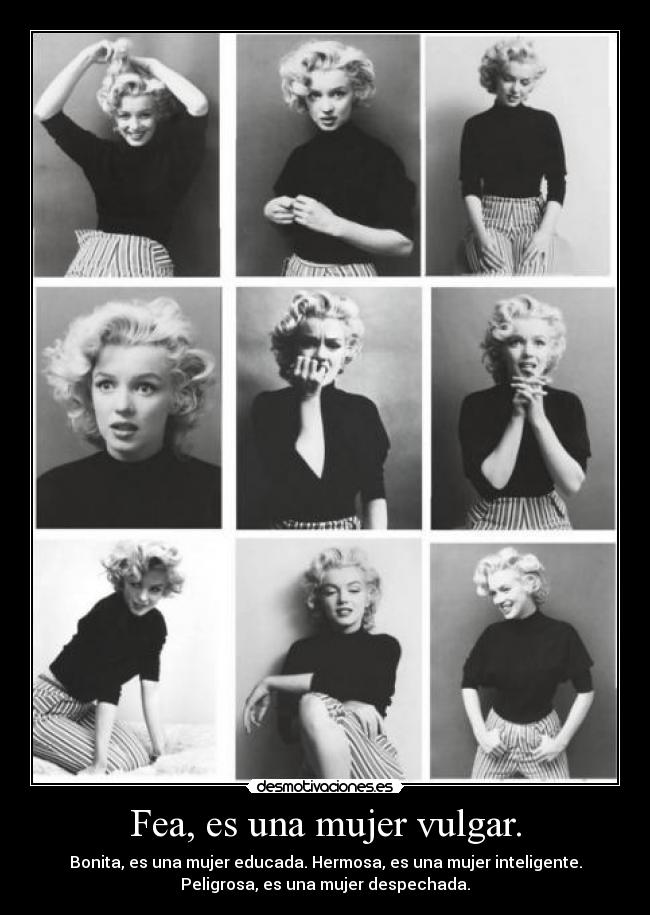 carteles mujer hermosa desmotivaciones