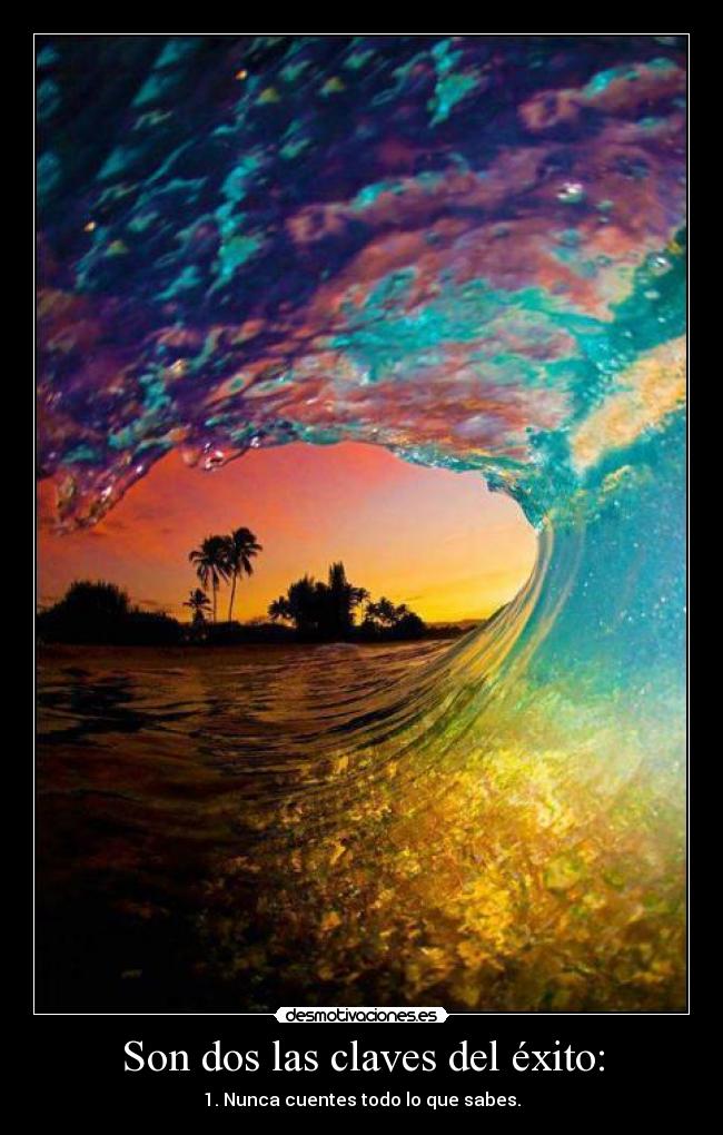 Son dos las claves del éxito: - 