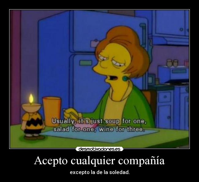 Acepto cualquier compañía -