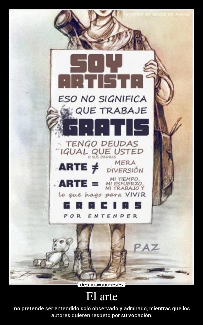 carteles arte arte sus autores desmotivaciones