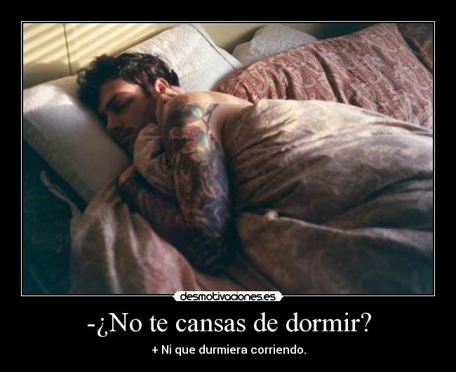 carteles dormir dormir correr cansar desmotivaciones