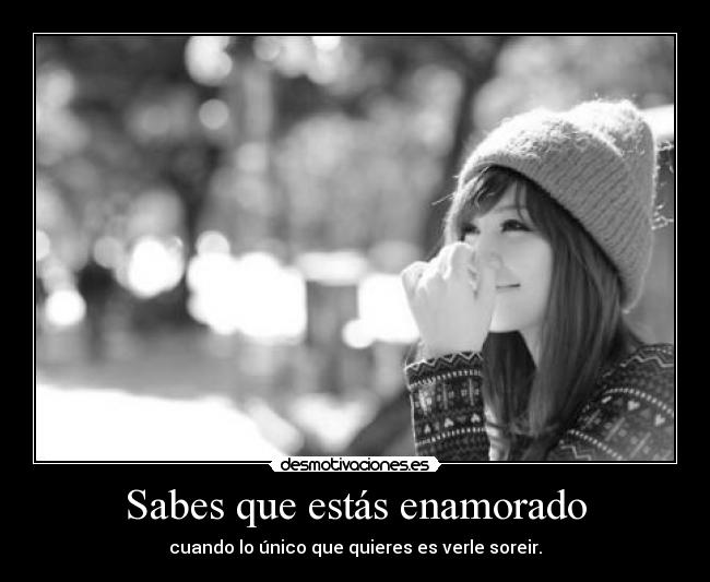Sabes que estás enamorado - 