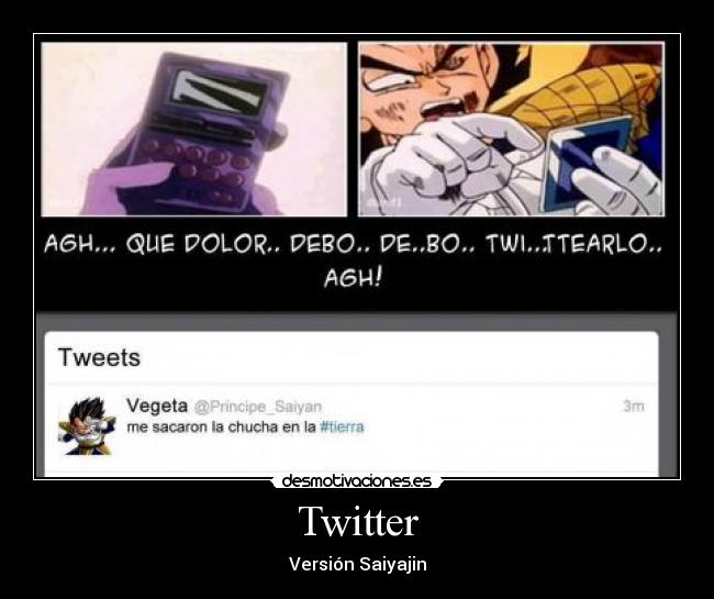 Twitter - Versión Saiyajin