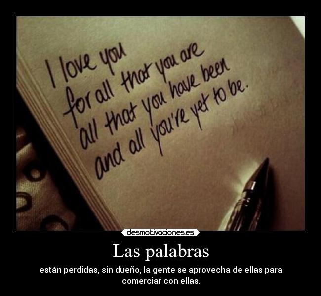 Las palabras -