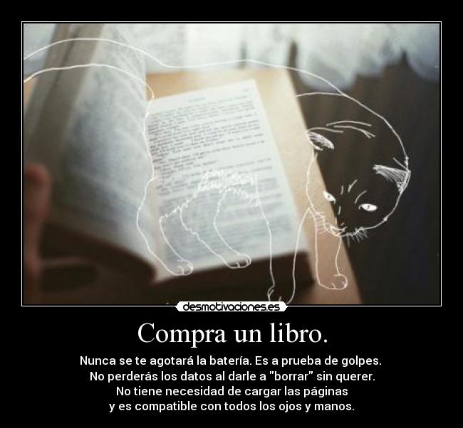 carteles libros desmotivaciones