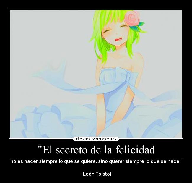 El secreto de la felicidad -