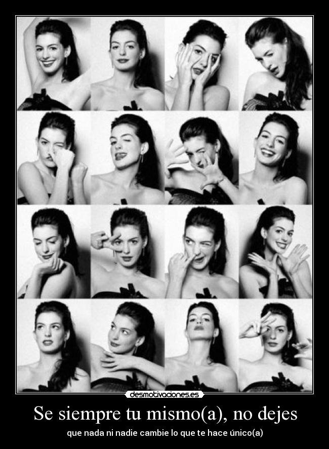 carteles ser mismo cambio anne hathaway desmotivaciones