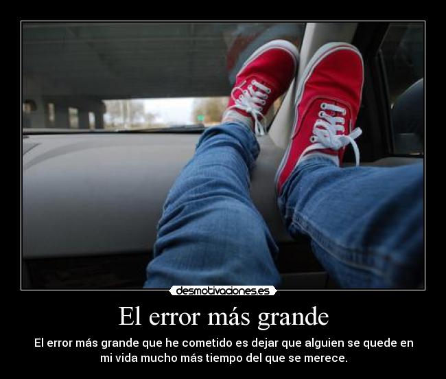 El error más grande -