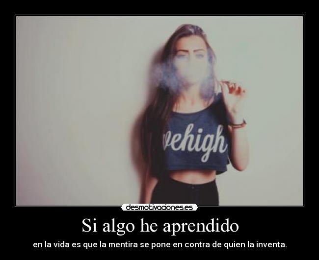 carteles algo aprendido vida que mentira pone contra quien inventa sergi16lc desmotivaciones