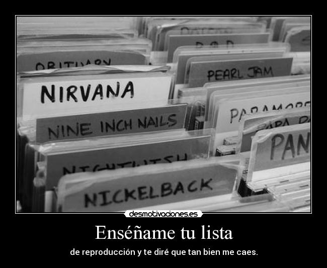 Enséñame tu lista - 