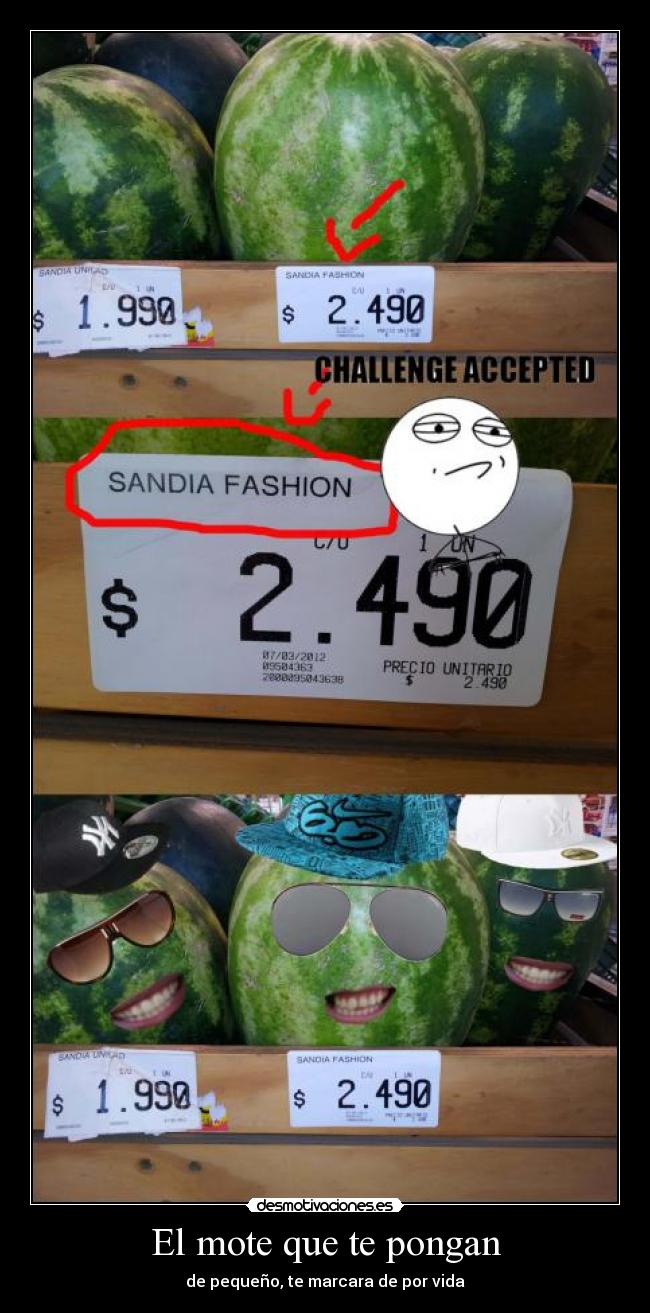 El mote que te pongan - de pequeño, te marcara de por vida