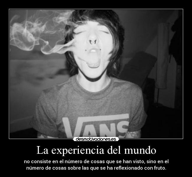 La experiencia del mundo -