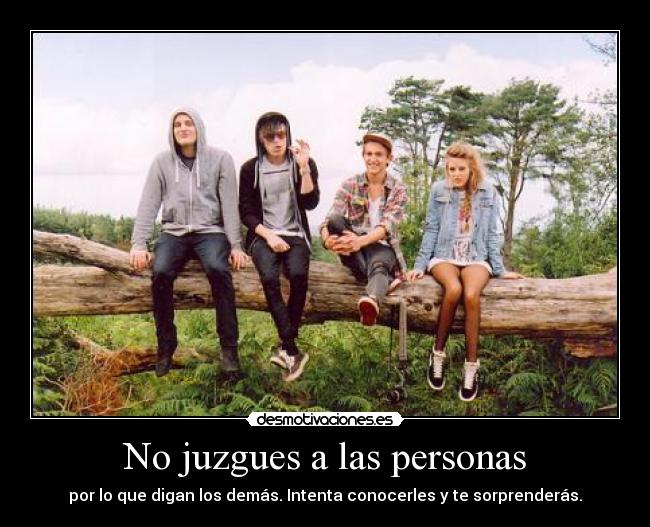 No juzgues a las personas - 
