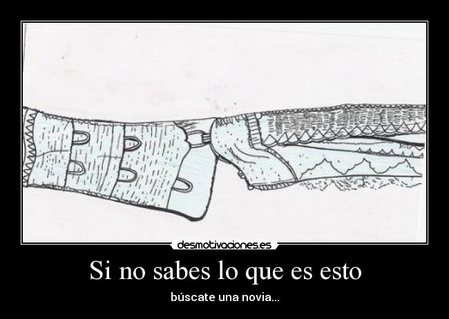 Si no sabes lo que es esto - búscate una novia...