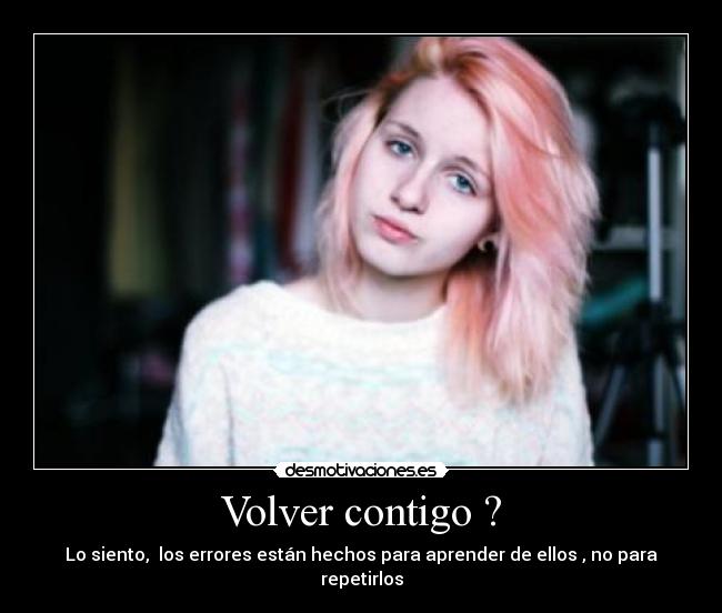 carteles errores volver con desmotivaciones