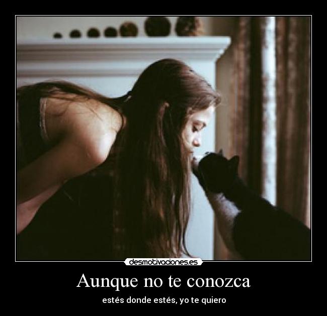 Aunque no te conozca - estés donde estés, yo te quiero