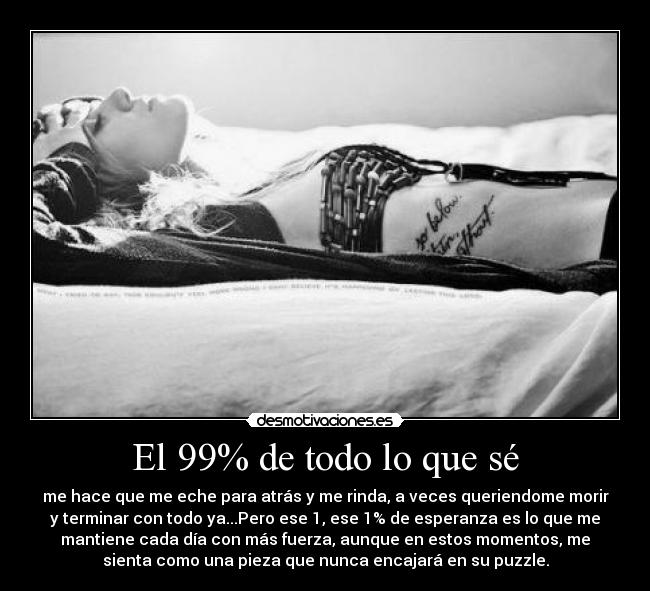 El 99% de todo lo que sé -