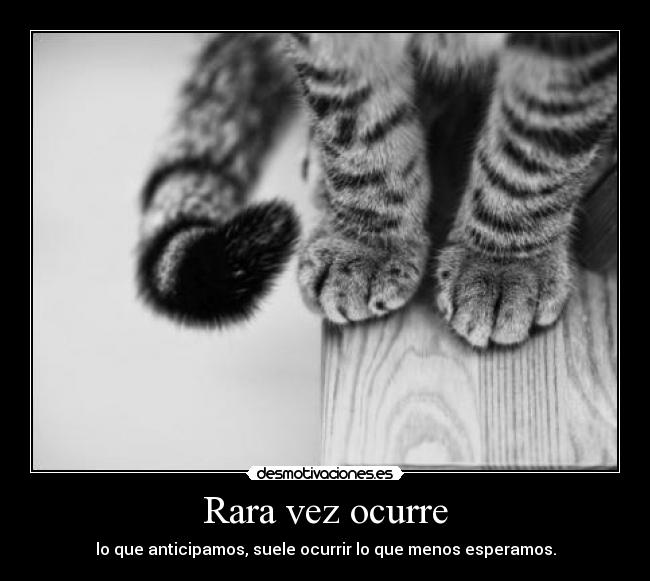 Rara vez ocurre -