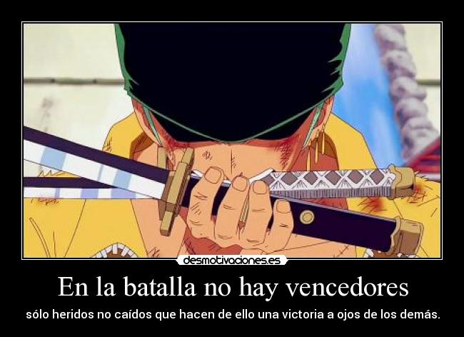 carteles one piece zoro harukaze desmotivaciones