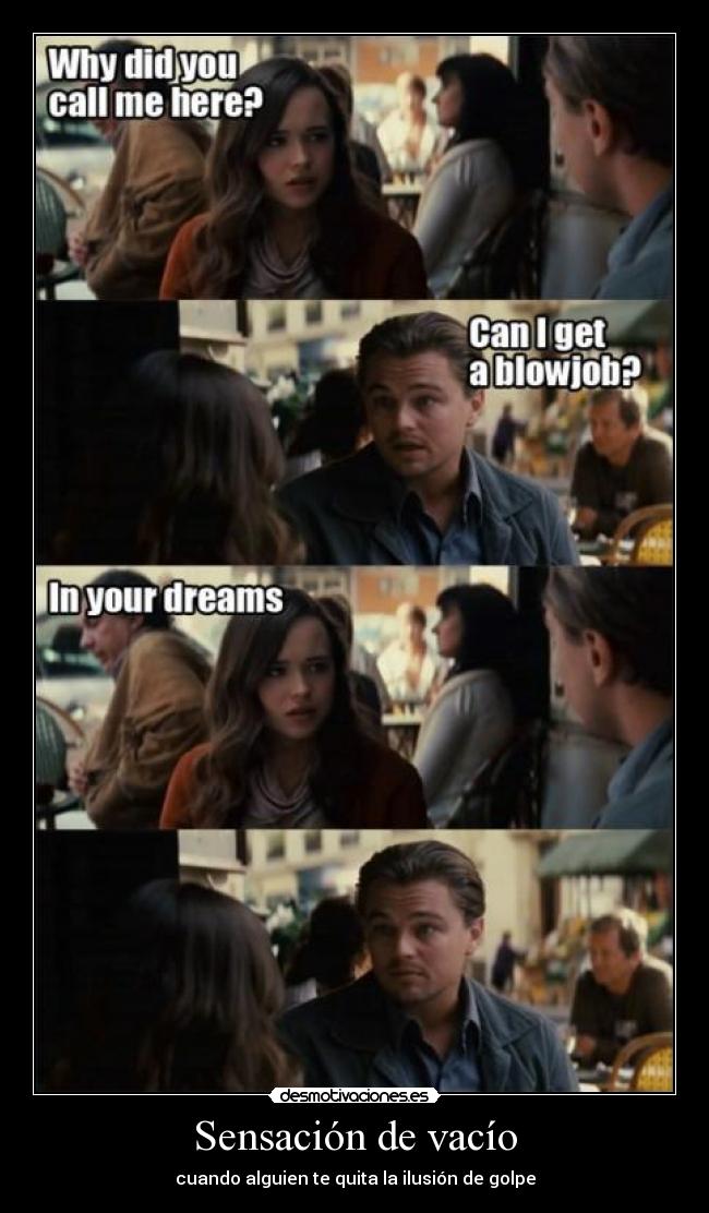 Sensación de vacío - cuando alguien te quita la ilusión de golpe
