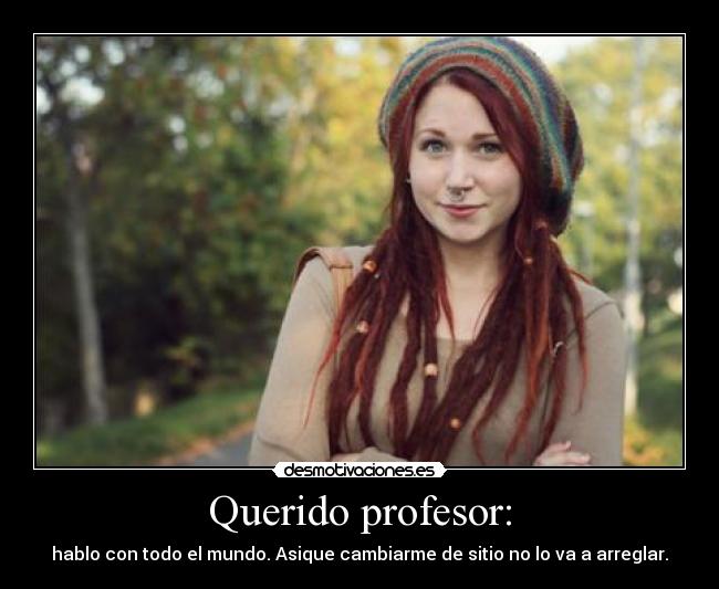 Querido profesor: -