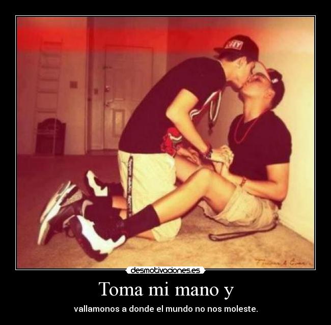 Toma mi mano y -