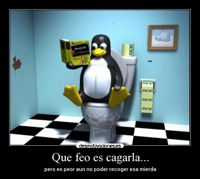 Que feo es cagarla... - pero es peor aun no poder recoger esa mierda