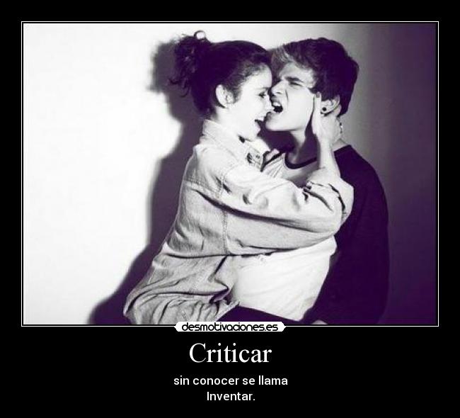 Criticar -