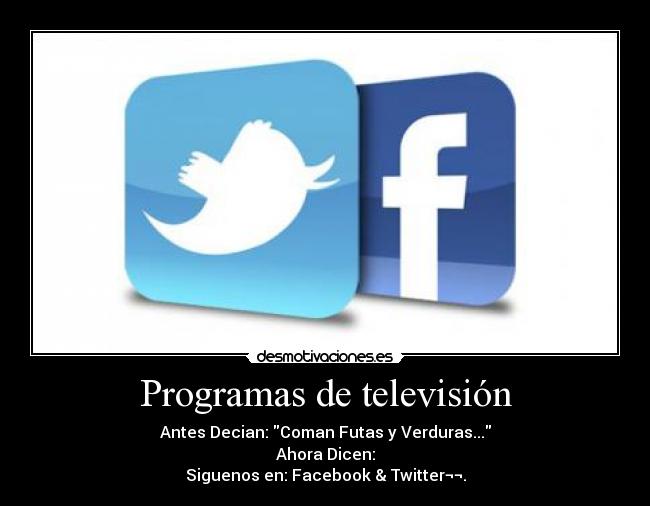 Programas de televisión -