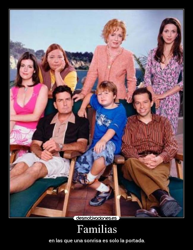 Familias - en las que una sonrisa es solo la portada.