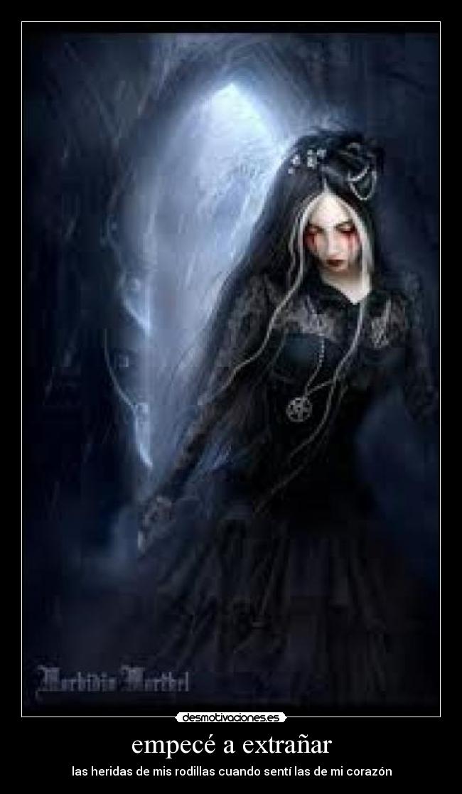 empecé a extrañar -