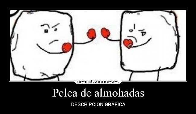 Pelea de almohadas - DESCRIPCIÓN GRÁFICA